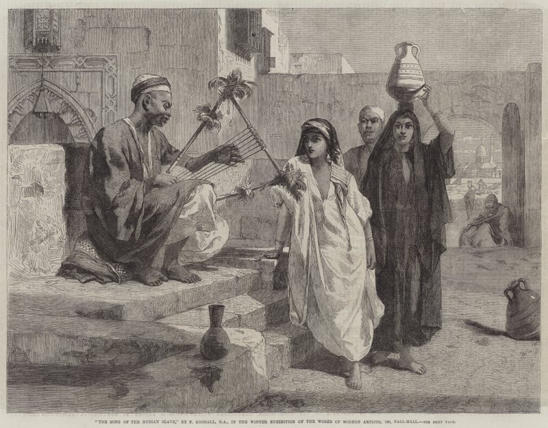 Nubian Kölenin Şarkısı by Frederick Goodall