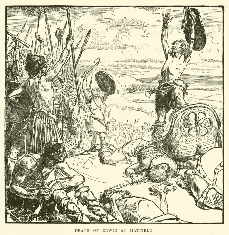 Edwin'in Hatfield'da Ölümü by Frederick Henry Townsend