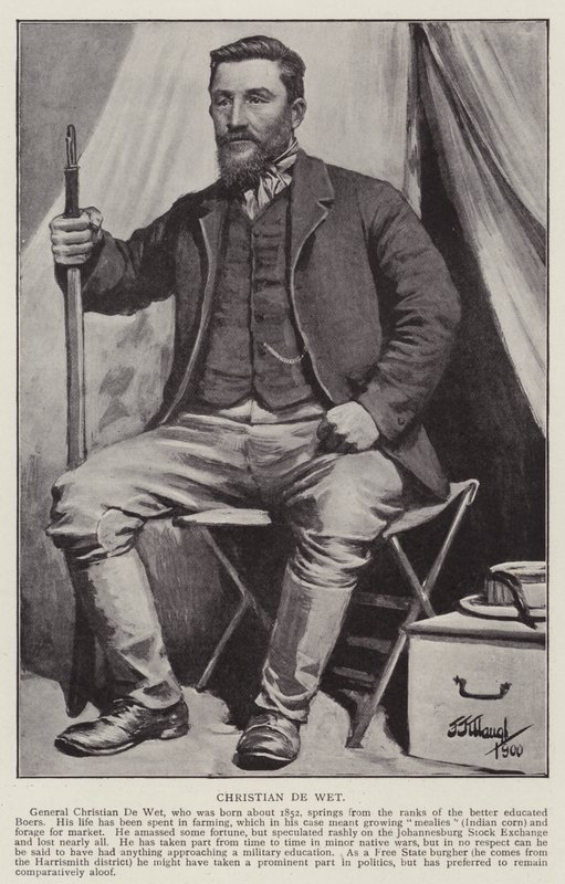 Christian De Wet (taş) by Frederick Judd Waugh