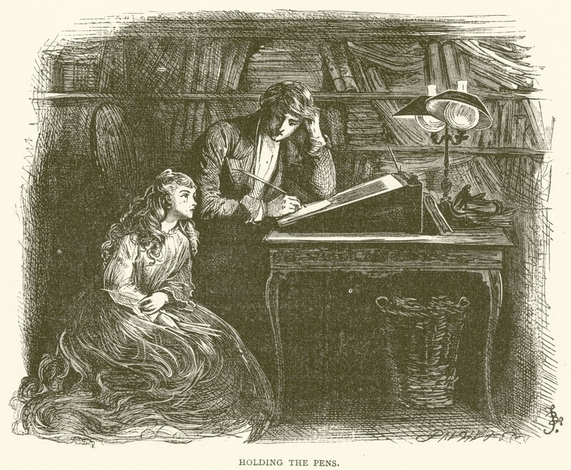 David Copperfield için İllüstrasyon by Frederick L. Bernard