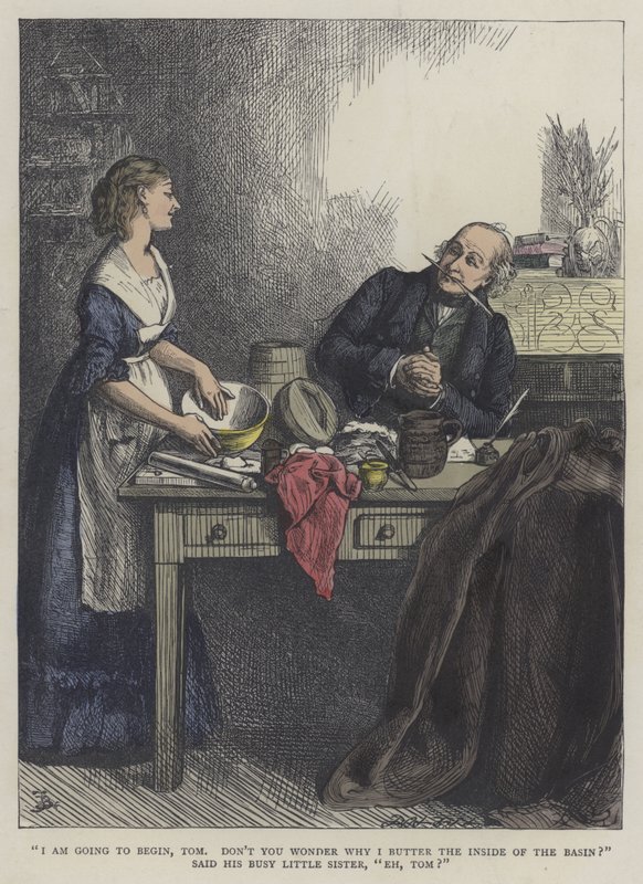 Martin Chuzzlewit için illüstrasyon by Frederick L. Bernard