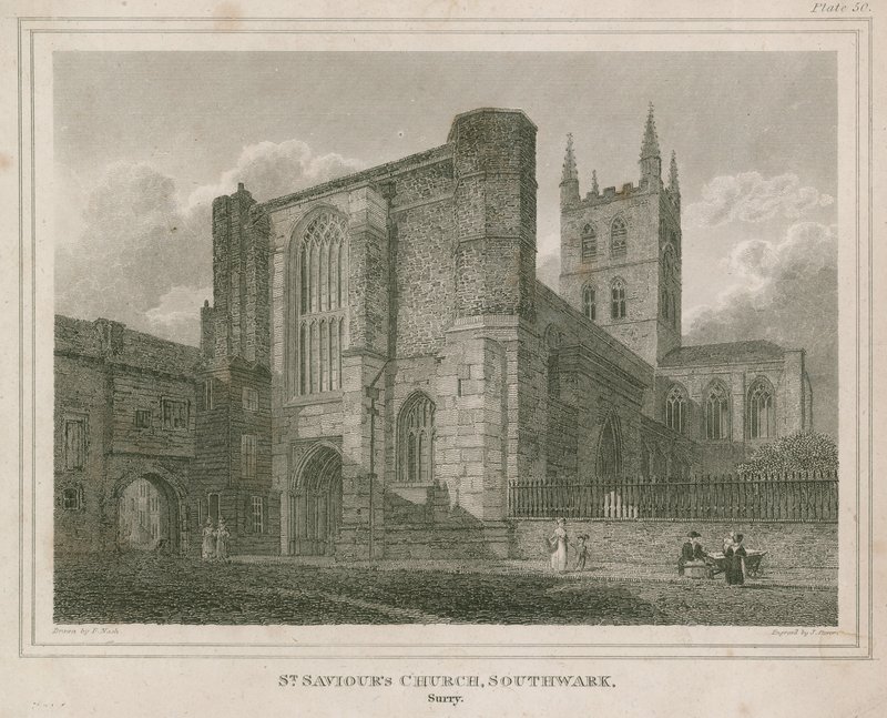 Aziz Kurtarıcı Kilisesi, Southwark, Surrey by Frederick Nash
