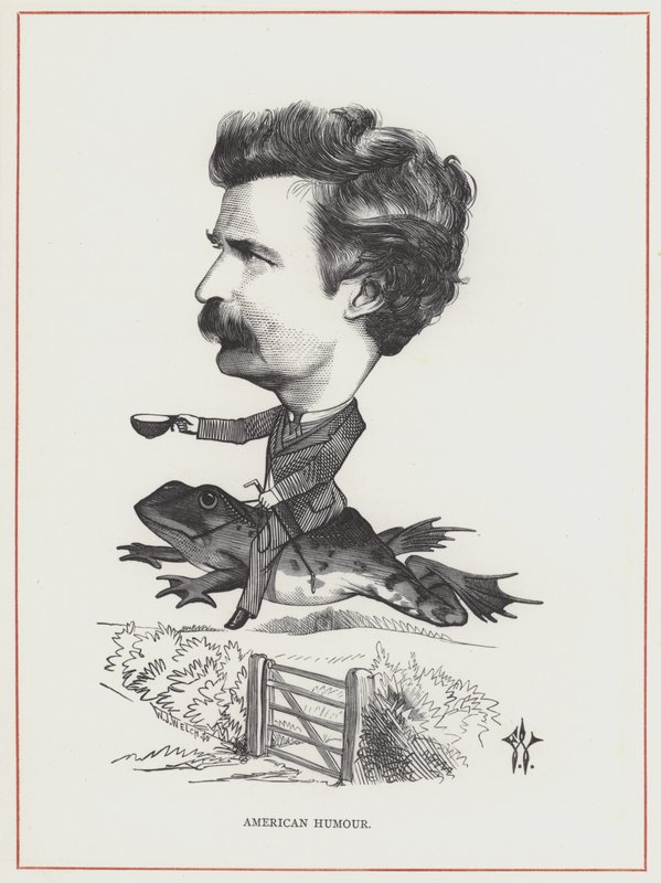 Mark Twain by Frederick Waddy