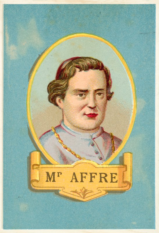 Denis Auguste Affre, Fransız başpiskoposu 1848 Devrimi sırasında öldürüldü by French School