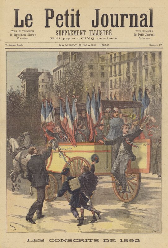 1892 Fransız Ordusu askerleri by French School