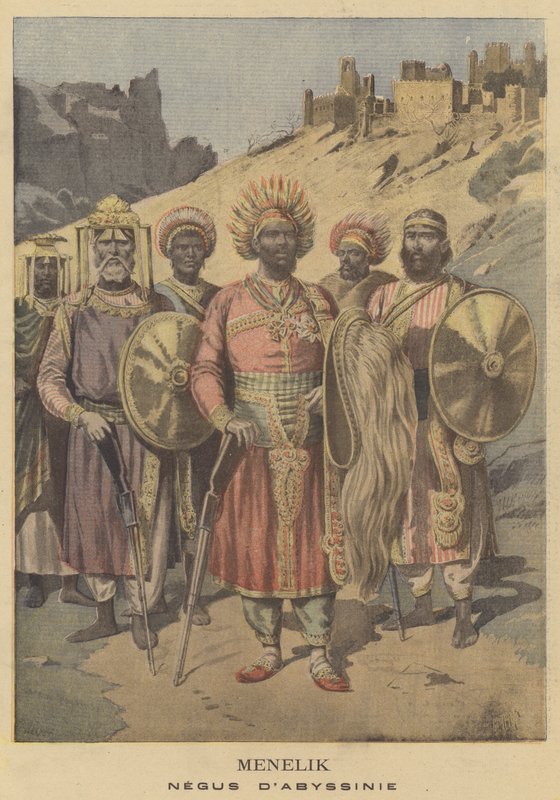 Menelik, Habeş Negusu by French School