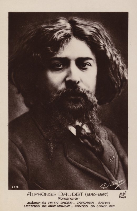 Alphonse Daudet (1840-1897), Fransız romancı by French Photographer