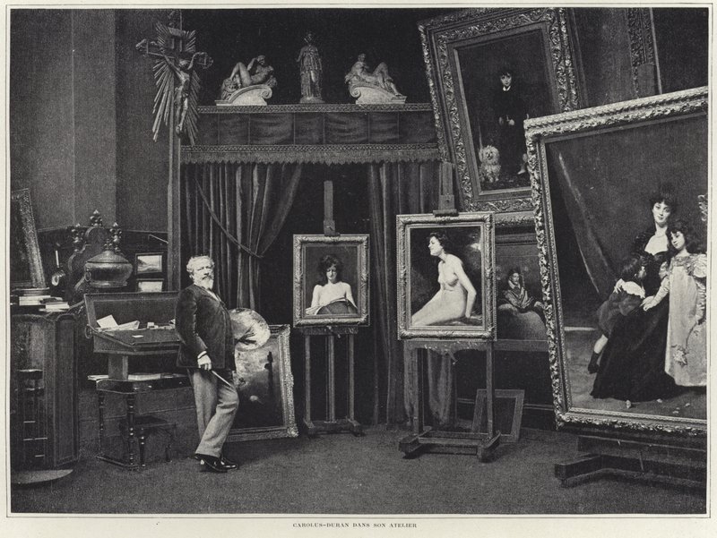 Carolus-Duran atölyesinde by French Photographer