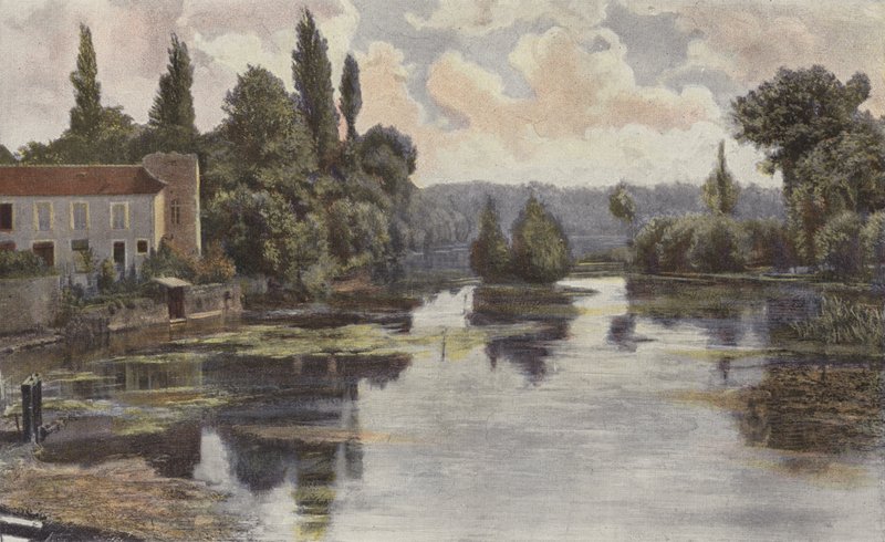 Montigny-sur-Loing, Loing Bankaları by French Photographer