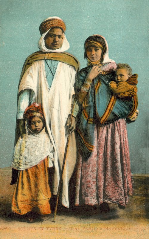 Mağribi Bir Aile by French Photographer
