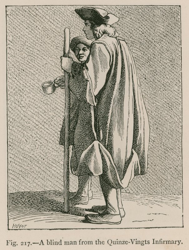 Quinze-Vingts Revirinden Kör Bir Adam by French School
