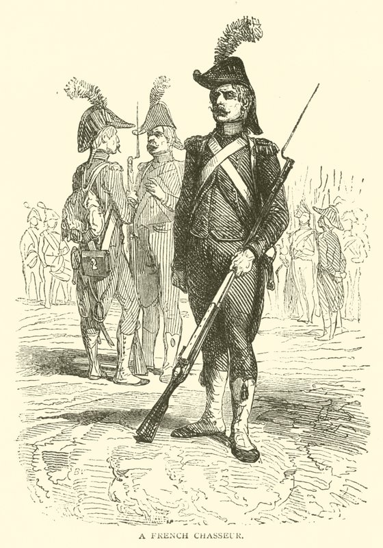 Bir Fransız Chasseur (gravür) by French School
