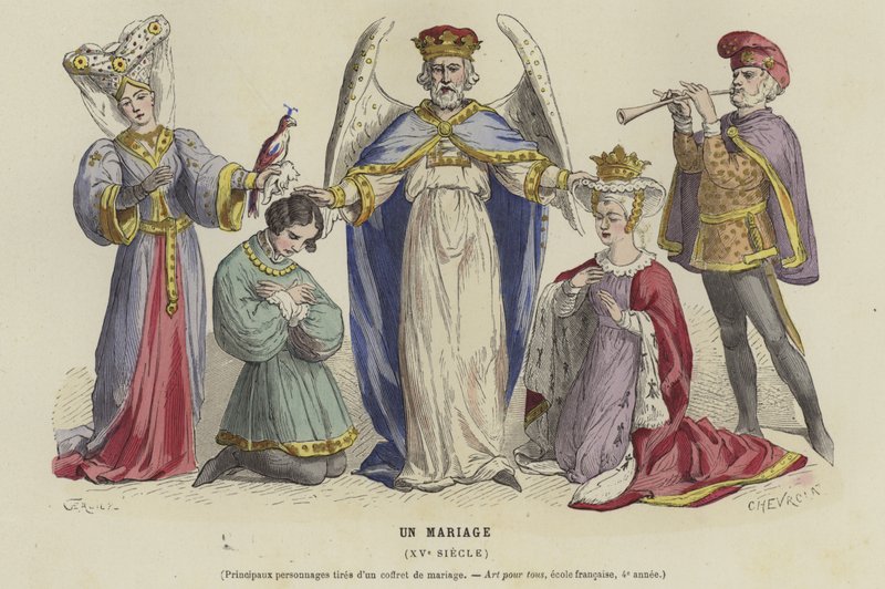 Bir düğün, 15. Yüzyıl by French School