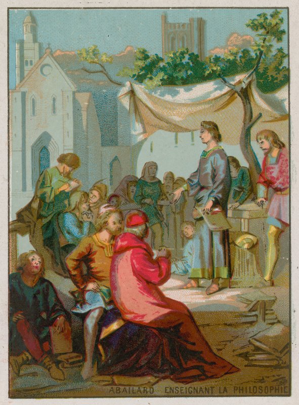 Abelard felsefe öğretiyor by French School
