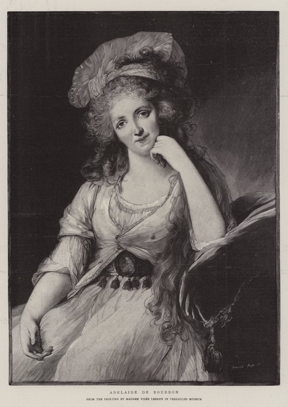 Adelaide de Bourbon (gravür) by French School
