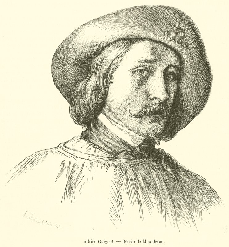 Adrien Guignet (gravür) by French School