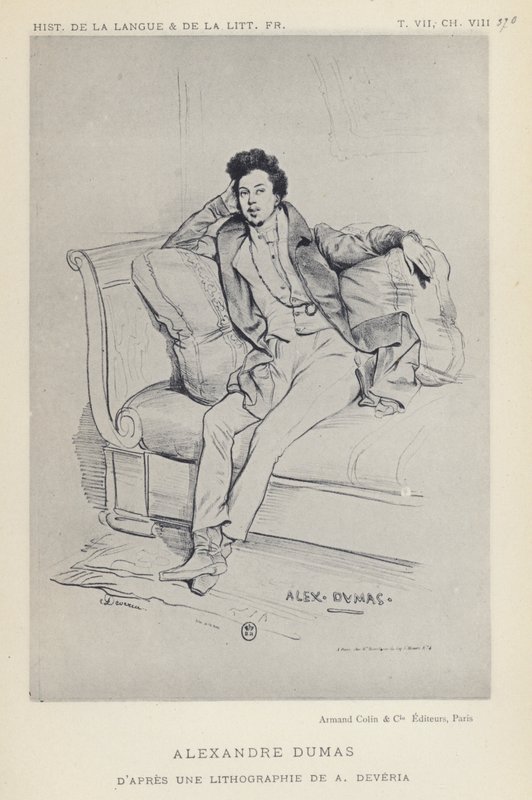 Alexandre Dumas (taş) by French School