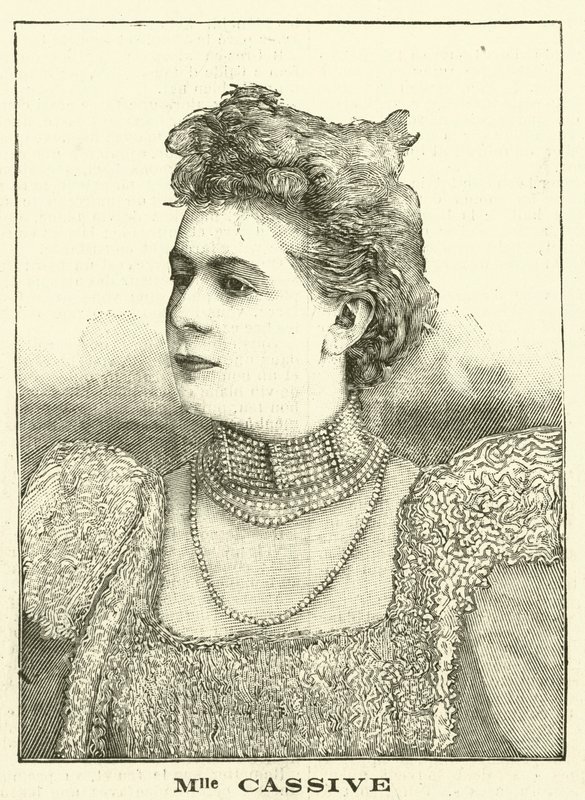 Armande Cassive, Fransız aktris (gravür) by French School