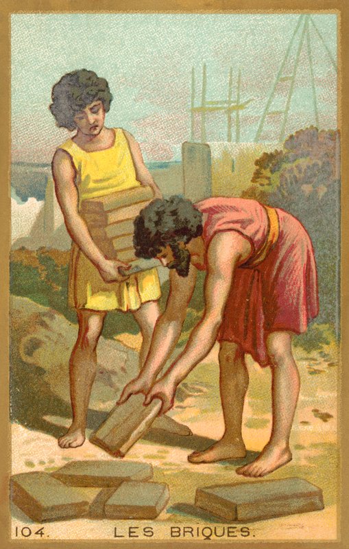 Tuğlalar (kromolitho) by French School