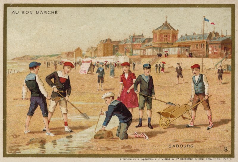 Cabourg, Fransa (chromolitho) by French School