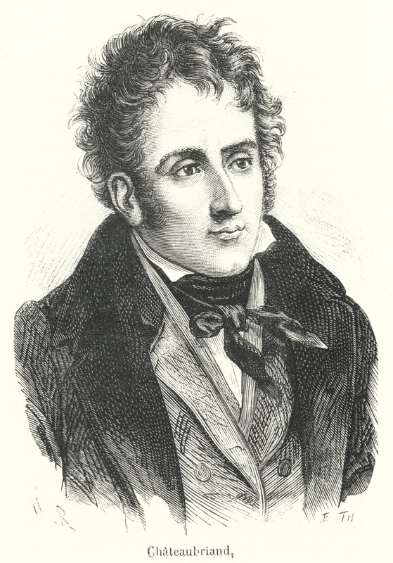 Chateaubriand (gravür) by French School