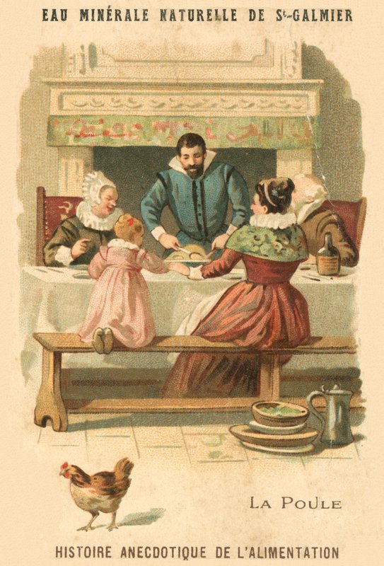 Tavuk (kromolitho) by French School