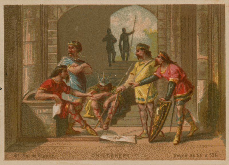 Childebert I, Fransa Kralı (c 496-558) by French School