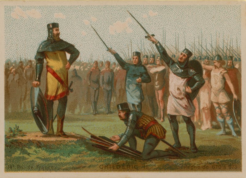 II. Childeric, Fransa Kralı (c 653-675) by French School