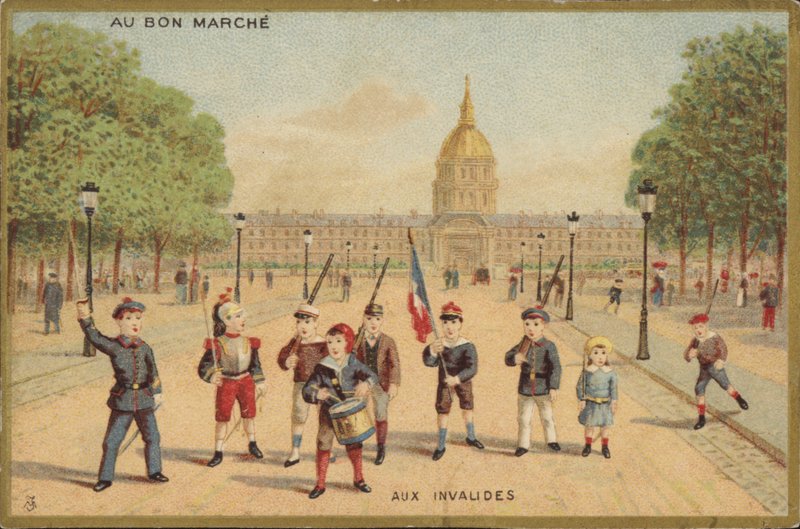 Meydanda Asker Olarak Oynayan Çocuklar by French School