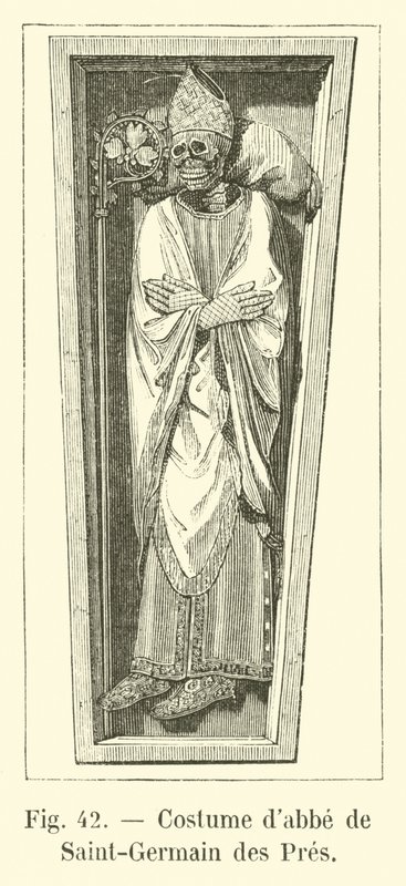 Saint-Germain des Pres dabbe kostümü by French School