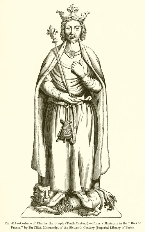 Basit Charles Kostümü by French School