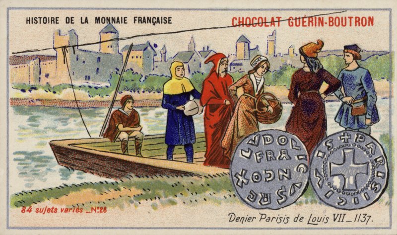 Louis VII Paris de Denier by French School