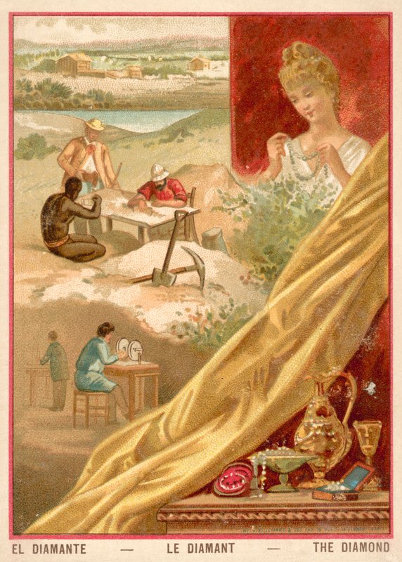 Elmaslar (kromolitho) by French School