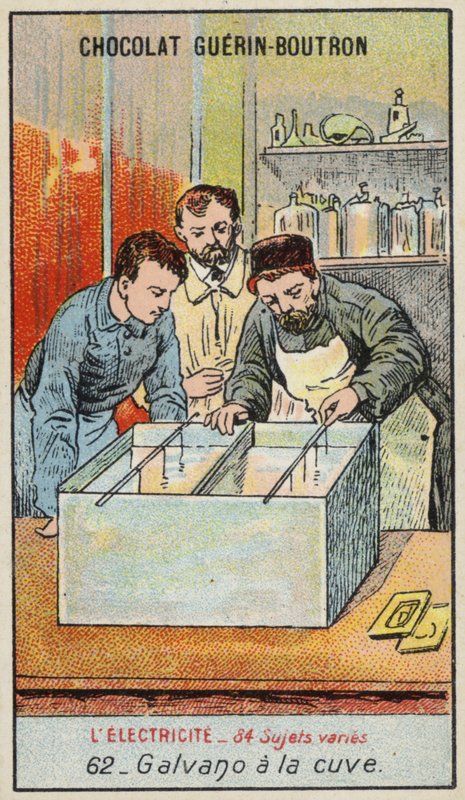 Elektrotipleme tankı (chromolitho) by French School