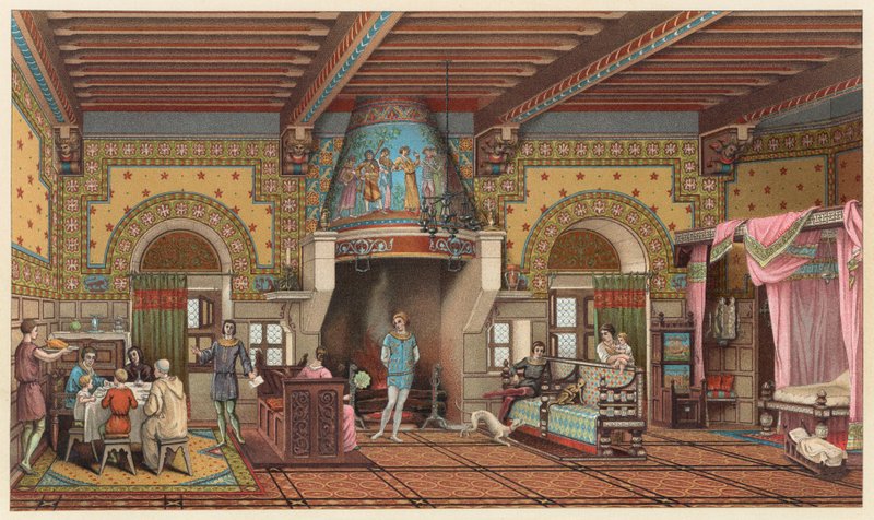 Avrupa Orta Çağ Kostümü by French School