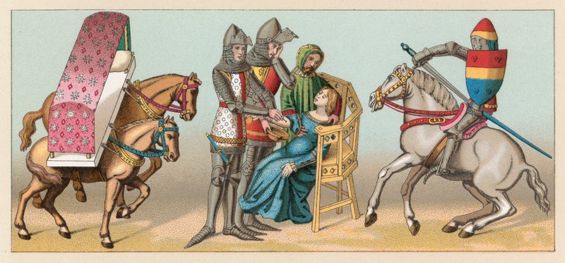Avrupa Orta Çağ Kostümü by French School