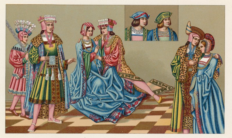 Avrupa XV-XVI. Yüzyıl Kostümü by French School