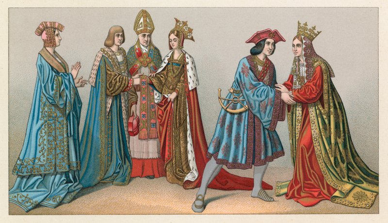 Avrupa XV-XVI. Yüzyıl Kostümü by French School