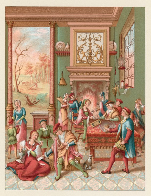 Avrupa XV-XVI. Yüzyıl Kostümü by French School