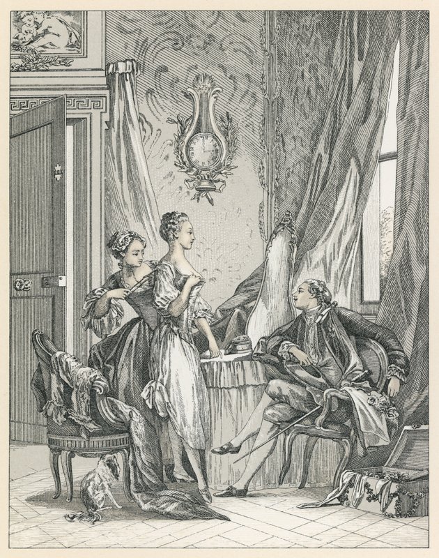 Avrupa XVIII.Yüzyıl Kostümü by French School