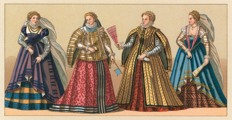 Avrupa XVI. Yüzyıl Kostümü by French School