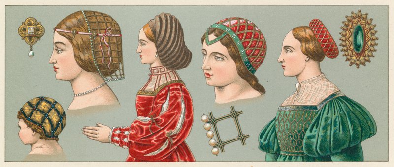 Avrupa XVI. Yüzyıl Kostümü by French School
