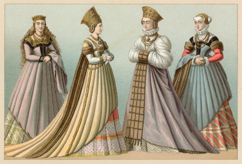 Avrupa XVI. Yüzyıl Kostümü by French School