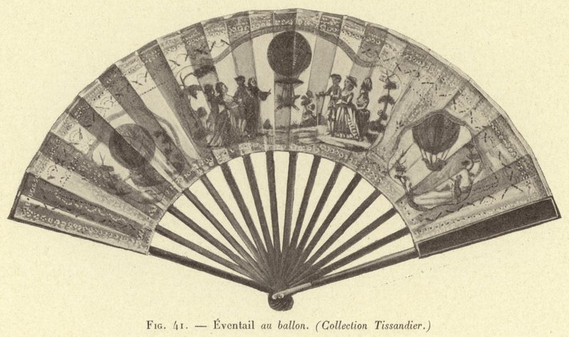 Balon yelpaze, (Tissandier Koleksiyonu) by French School