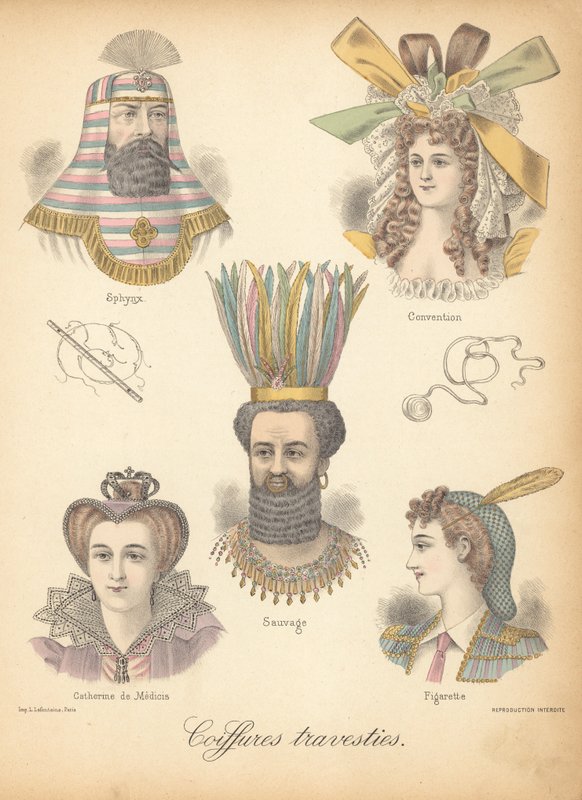 Sıra dışı saç stilleri by French School