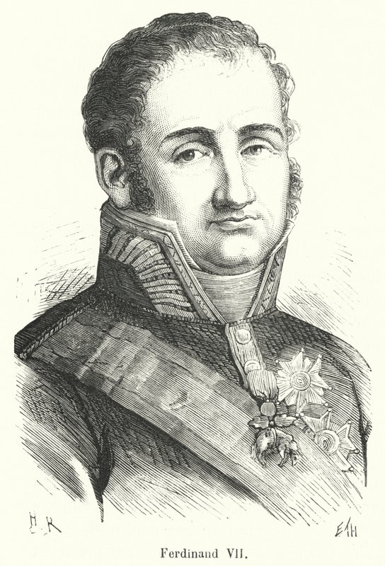 Ferdinand VII (gravür) by French School
