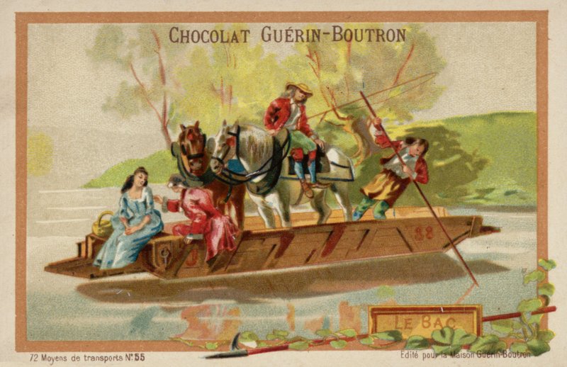 Feribot (kromolitho) by French School