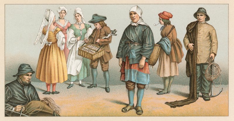 Fransa XIX. Yüzyıl Kostümü by French School