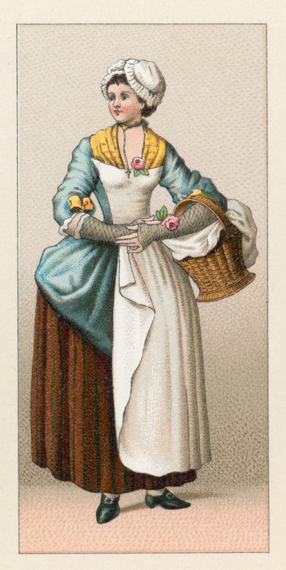 Fransa XVIII.Yüzyıl Kostümü by French School
