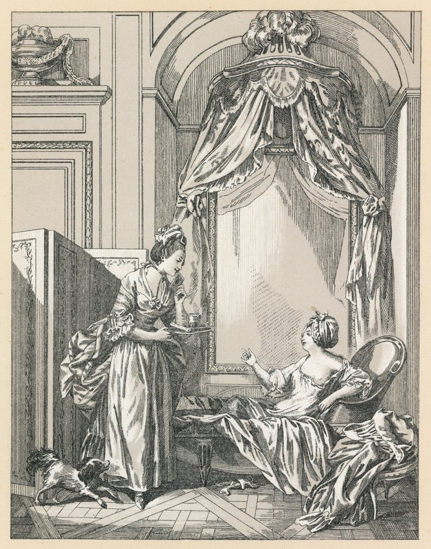 Fransa XVIII.Yüzyıl Kostümü by French School